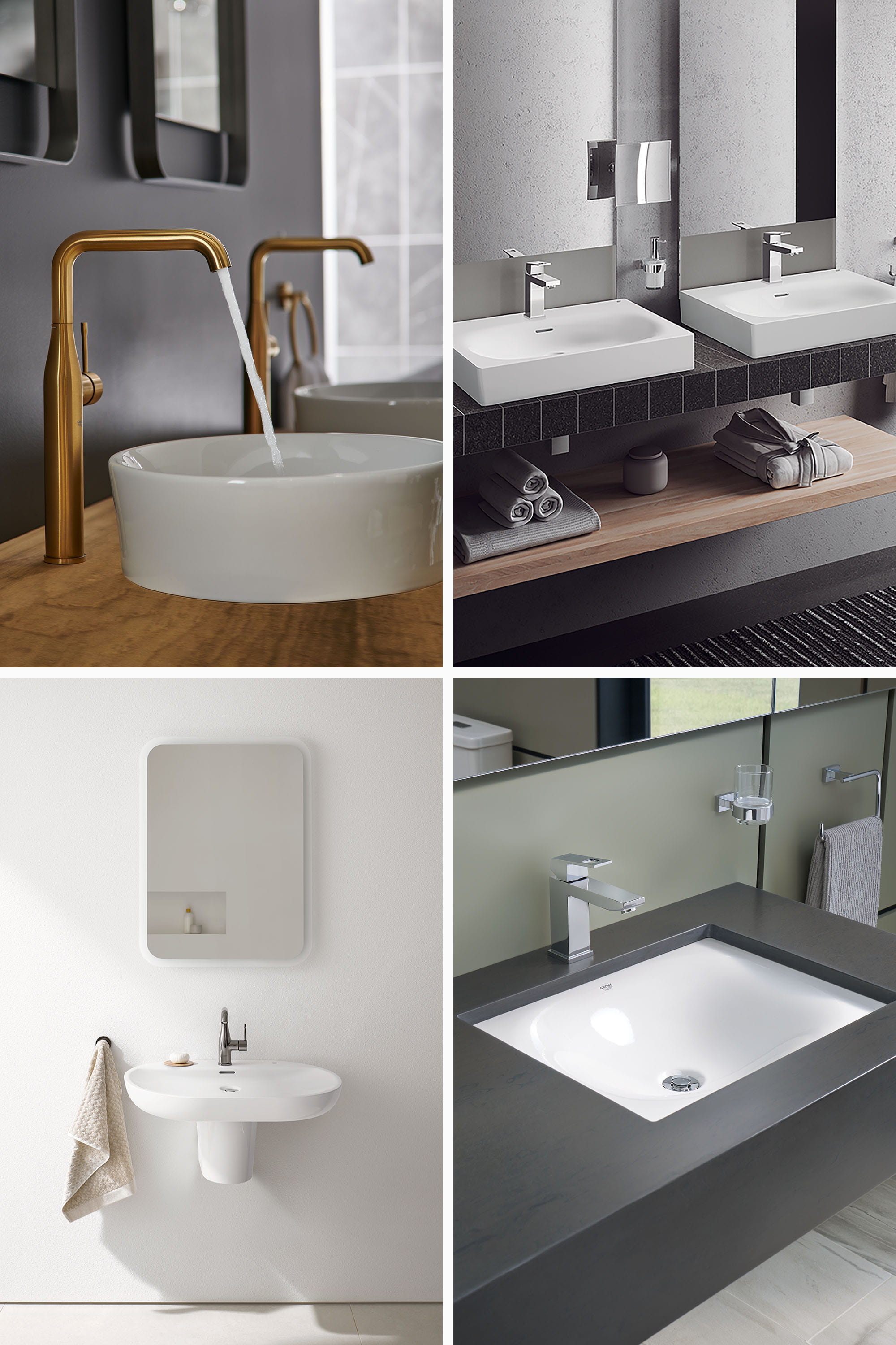 sink mounting types variations